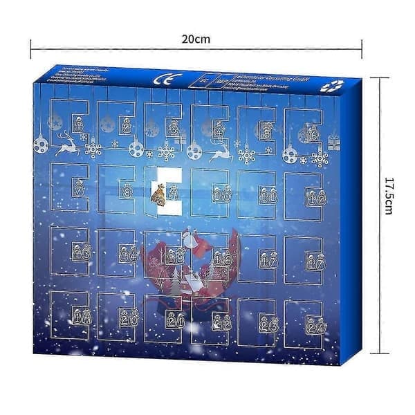 Julekalender med 24 tall, blindboks, DIY-armbånd, julekalender for barn, blindboksgave