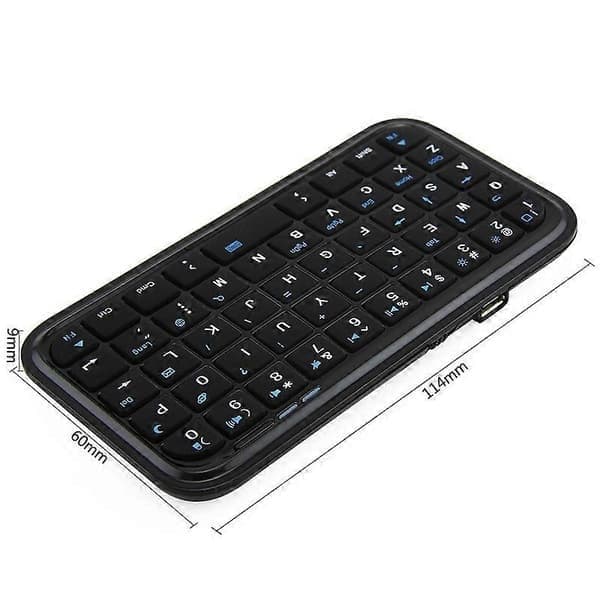 Mini Bluetooth trådløst tastatur bærbart lille håndholdt tastatur til iPhone Android Smartphone Tablet La