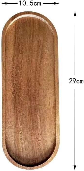 4-pak serveringsbakker i træ 29x10 cm charcuteri-brædder ovale træfade serveringsfade i træ oste- og middagsfade i bulk