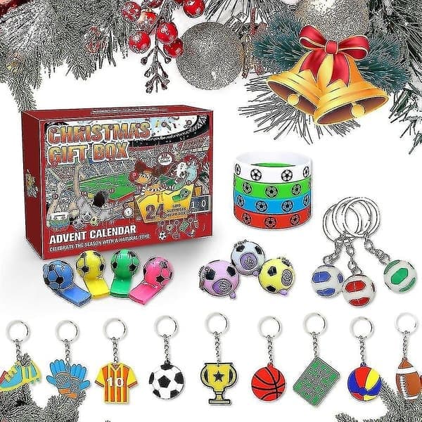 Adventskalender 2022 for gutter VM-tema fotballleker for 3-12 år gamle barn