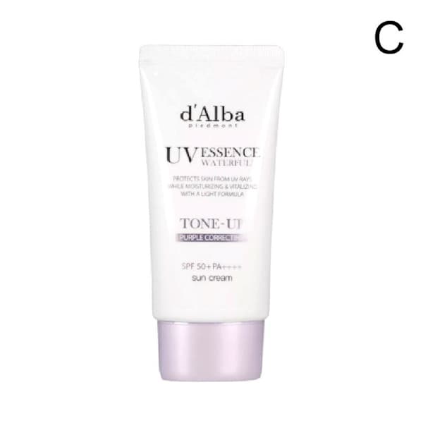 D'ALBA Waterfull Pink Tone Up Solkräm 50ml SPF 50+ PA+++ – vit 1st white 1pcs