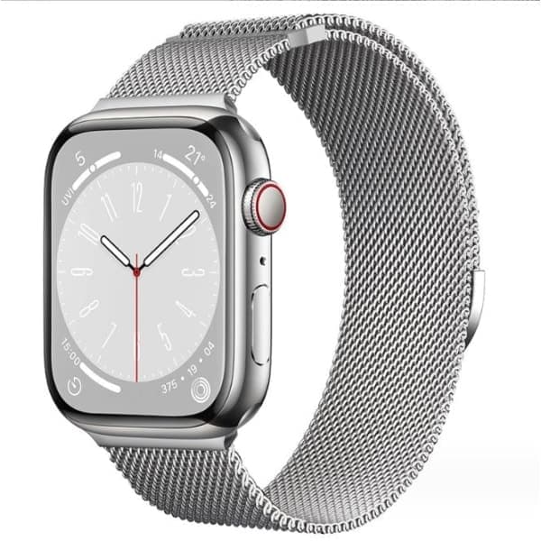 Milanese Loop Apple Watch-rem, magnetisk rustfritt stålrem sølv 38/40/41mm silver 38mm/40mm/41mm