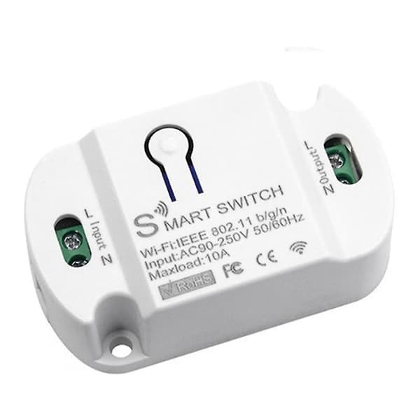 Tuya Wi-Fi Smart Switch 10A Trådløs Timer Smart Home LED Lys Smart Life APP Stemmestyring Automationsmodul