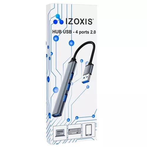 USB-keskitin 4 porttia, USB A - 1x USB 3.0 ja 3x USB 2.0 Musta
