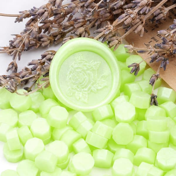 100 stk. Aurora Fluorescerende Lakseglperler, Lakperler til Seglstempel 100PCS Fluorescent