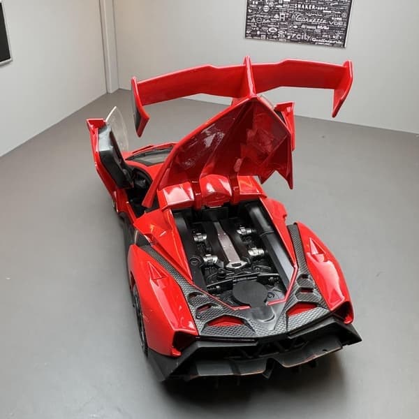 1:24 Legetøjsbil Metalmodel Lamborghini med lyd og lys, dekorativ genstand