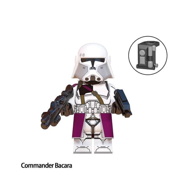 8 stk. Star Wars minifigurer byggeklodser legetøj 4,5 cm samling Clone Troopers actionfigurer samlesæt