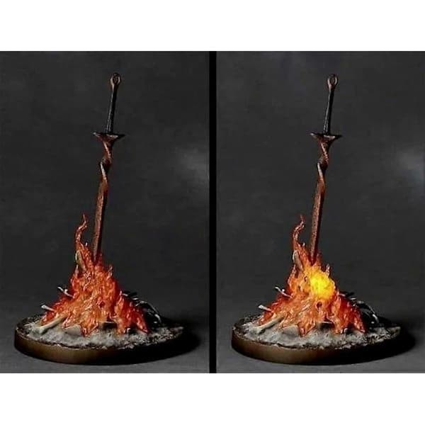 21 cm Dark Souls actionfigur med lysende sværd samlerobjekt legetøjsgave til venner 21 cm i æske Zx