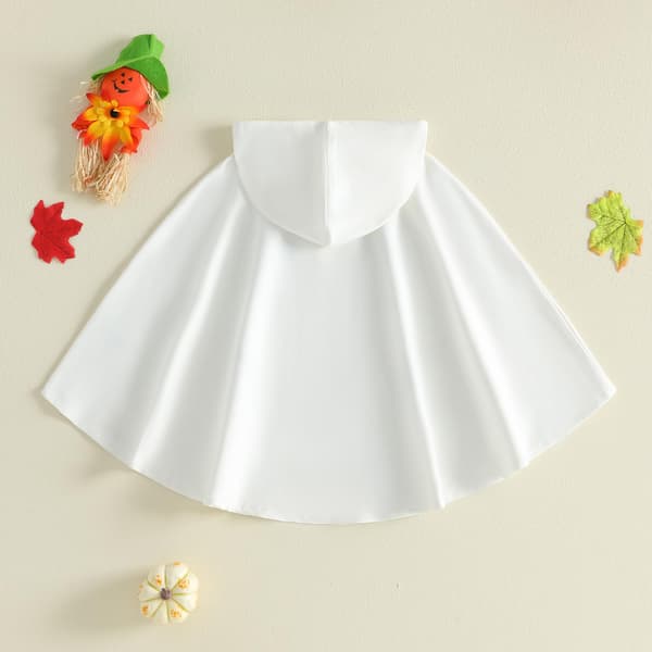 Spædbarn Baby Spøgelseskostume Sød Hætte Kappe Halloween Kostumer B-white 4-5T