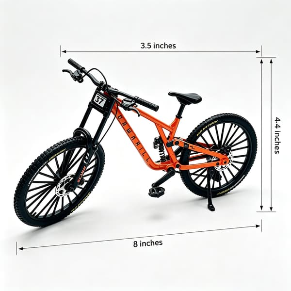 Finger Mountain MTB Cykelmodel til voksne 1:8 skala, orange Orange