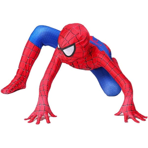 Marvel Spider-Man Cosplay Kläder Superhjälte Barn Jumpsuit V, Röd, Storlek 4-5 År Red 4-5 Years