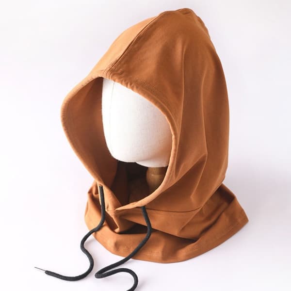 Bomuldsbalaclava Letvægts Tynd Hætte Tørklæde BRUN Brun brown