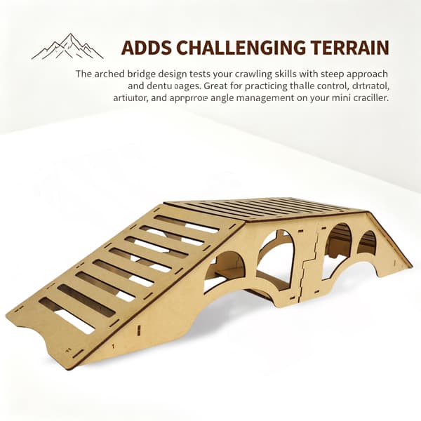 RC Trebro Rampe Modulær Hindringsplattform for 1/18 1/24 RC Crawlere A