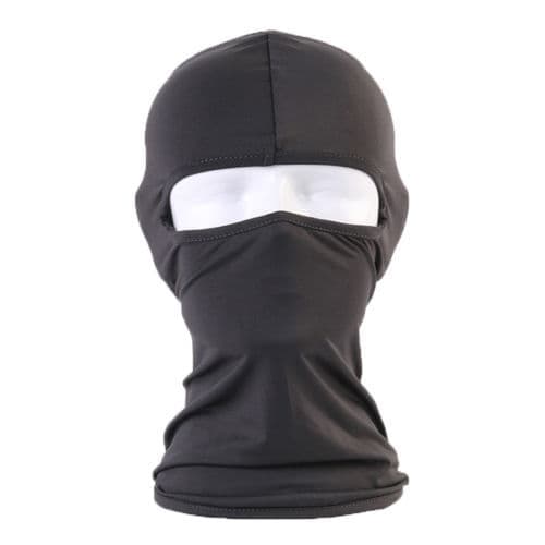 Balaklava, skimaske, hette, hodehette, sykkelmaske solbeskyttelse, Perfet V, svart Black