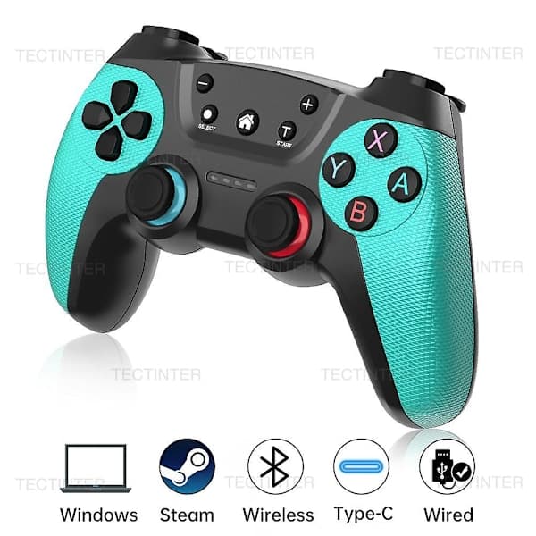 Trådløs Bluetooth Gamepad-kontroller kompatibel med Nintendo Switch/Switch OLED/Switch Lite/PC