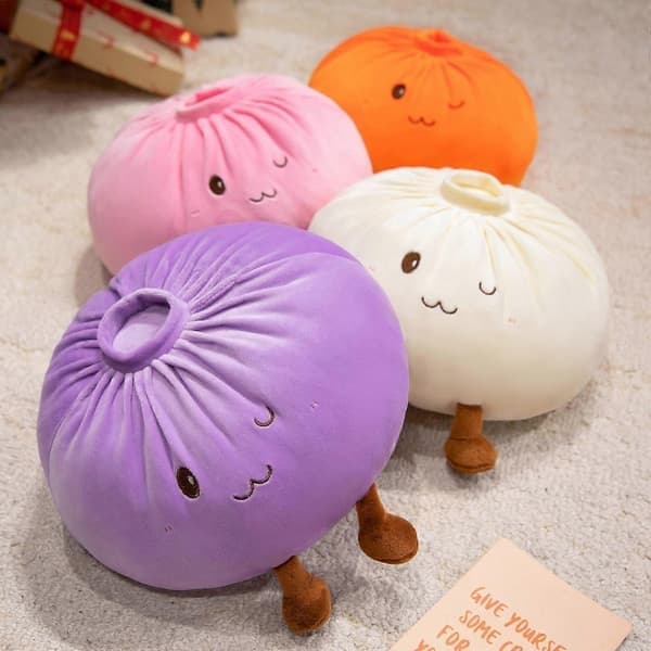 28cm/40cm Giant Dumpling Jumbo Dumpling Toy Stor Dumpling Plyschkudde för Sovrumsinredning, Vit, Storlek 28cm White 28cm