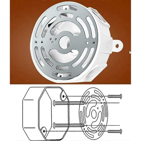Lampeholder Belysningstilbehør Solid Bagua Board Vegglampe Enkel Lysekrone Montering