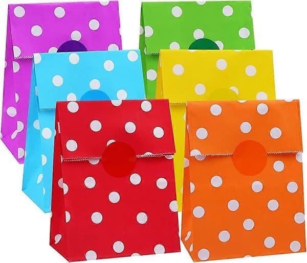 10 stycken papperspåsar med platt botten Kraft presentpåsar Lunchpapperspåsar Mat Acsergery Present