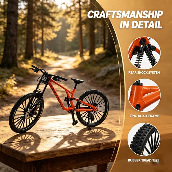 Finger Mountain MTB Cykelmodel til voksne 1:8 skala, orange Orange