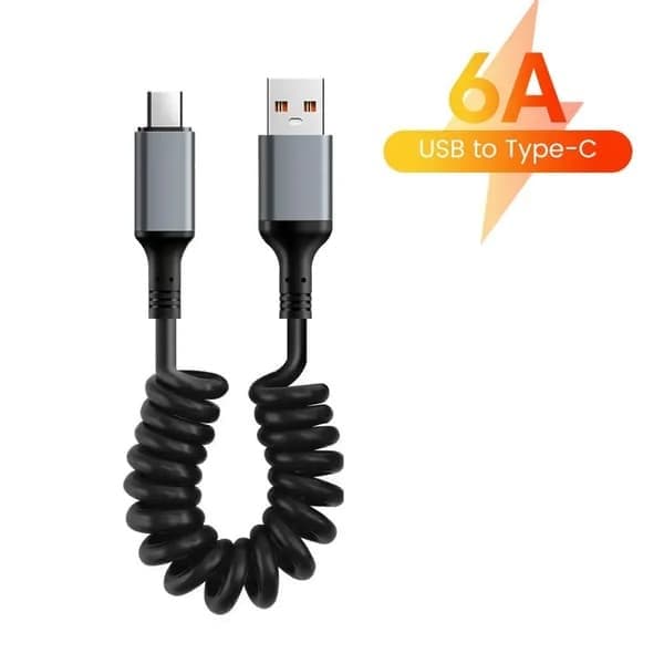 25 cm - 1 M autolaturikaapeli, 6A pikalatauskaapeli, USB-C–USB-C-datakaapeli, yhteensopiva iPhone 15:n kanssa
