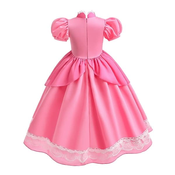 Super Mario Brothers Barn Prinsesse Peach Kjole til Halloween, Størrelse 100cm 100cm
