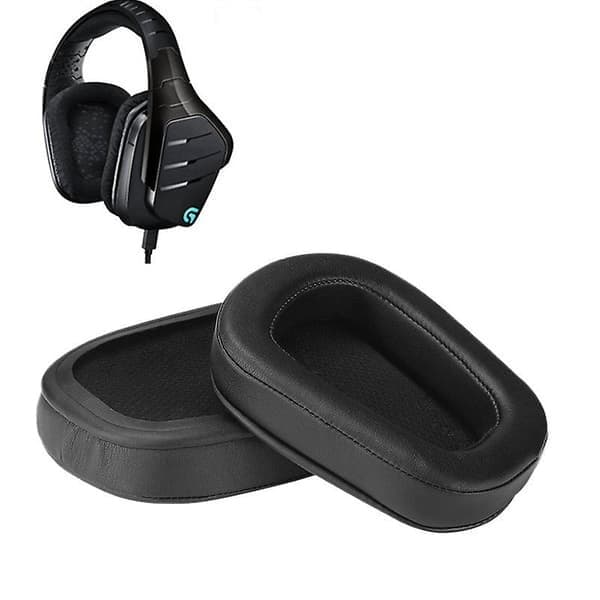 Øreputer + hodebånd til Logitech G633 G933 hodetelefoner, erstatningsskum øreklokker tilbehør