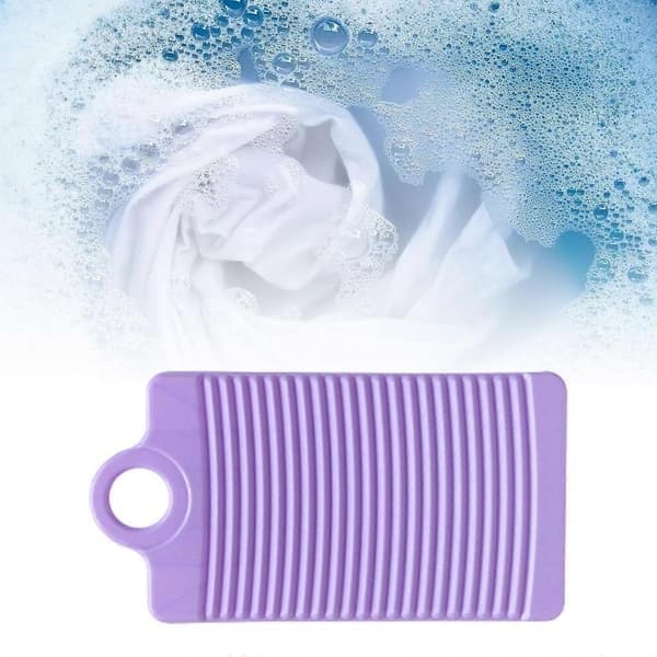 Vaskebræt til håndvask, værktøj til håndvask af tøj til hjemmet, violet Violet