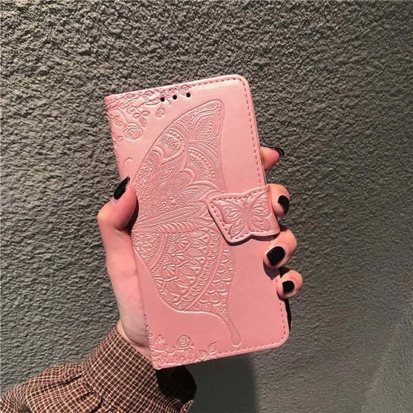 iPhone 11-deksel med kortholder, stativ, støtte for kvinner, jenter, gutter, iPhone 11 lommebok søt solid PU-skinn flip Yh