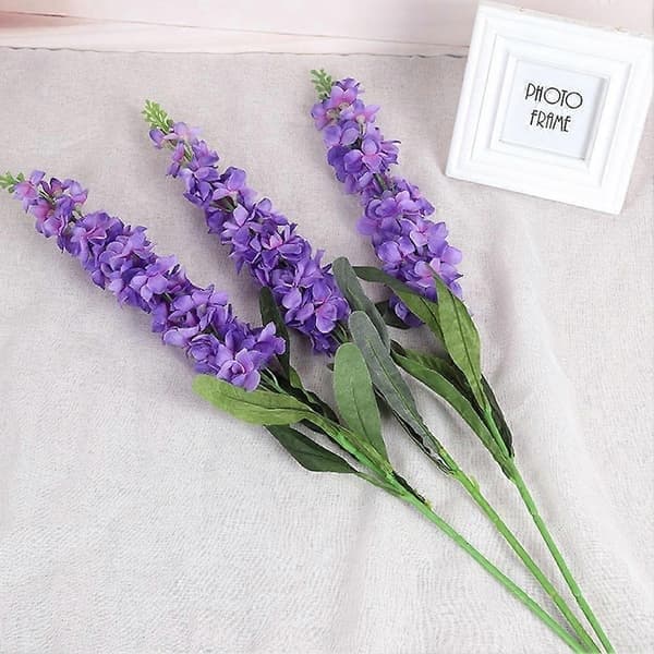 Kunstig blomsterbuket til hjemmet, erhverv og fest, lilla