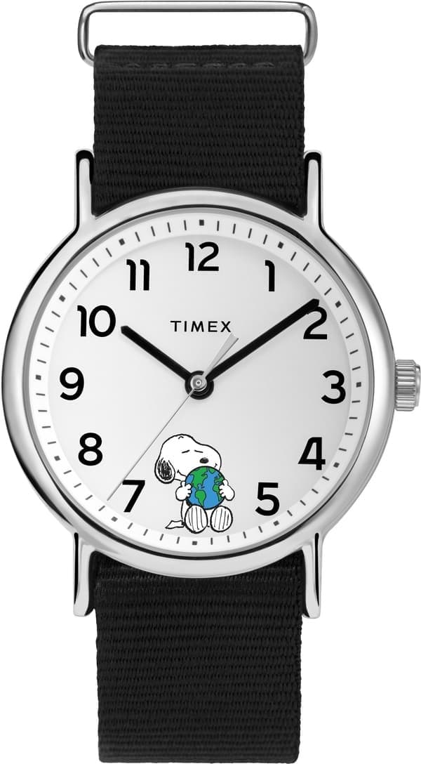 Timex X Peanuts Snoopy -kello TW2V07000 musta 38 mm