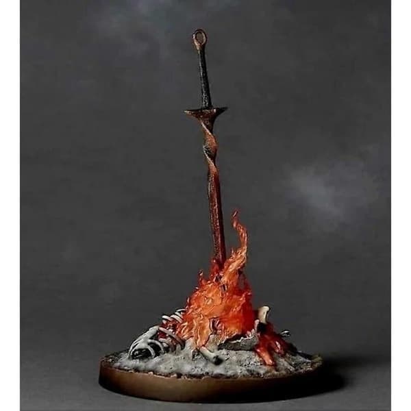 21 cm Dark Souls actionfigur med lysende sværd samlerobjekt legetøjsgave til venner 21 cm i æske Zx