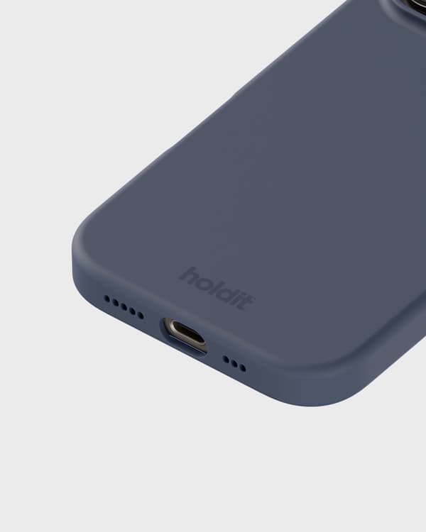 Holdit iPhone 16 Pro Mobildeksel Silikon Pacific Blue