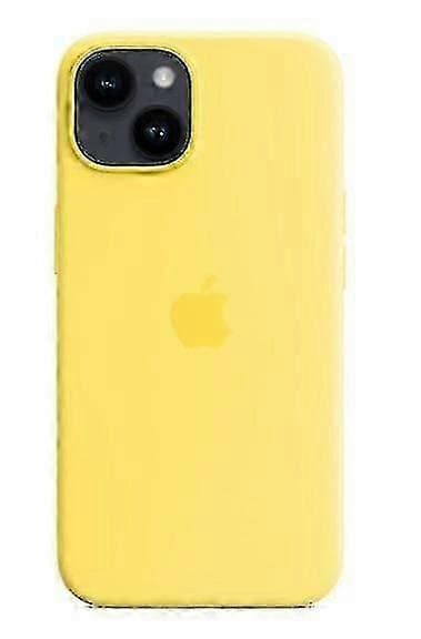 Silikonskal Kompatibelt med iPhone 14 - Mjuk Touch, Stötsäkert, Slimmat Skyddsskal Canary Yellow