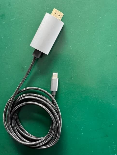 Lightning til HDMI-kabeladapter, iPhone til TV HDMI-konverter, 1080P HD-skærm til iPhone 14 13 12 11