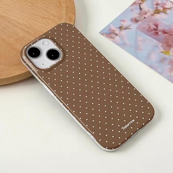 Telefonfodral för iPhone 14, TPU, Brun Brown iphone14