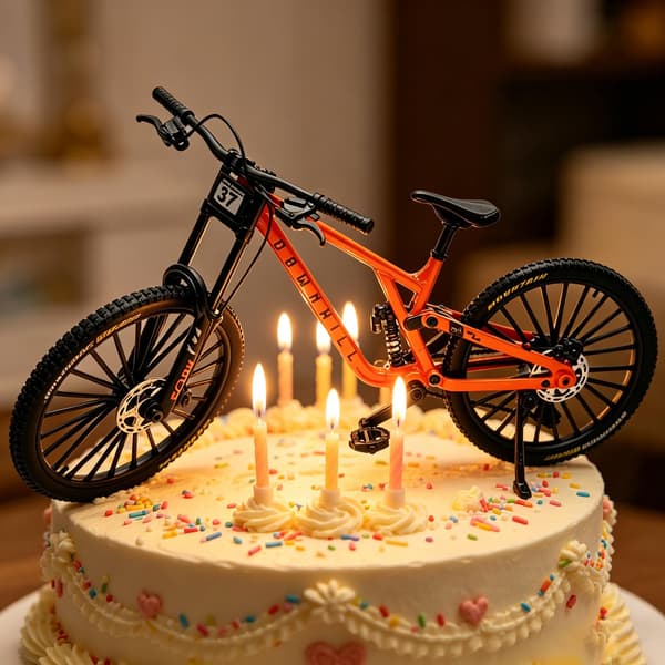 Finger Mountain MTB Cykelmodel til voksne 1:8 skala, orange Orange