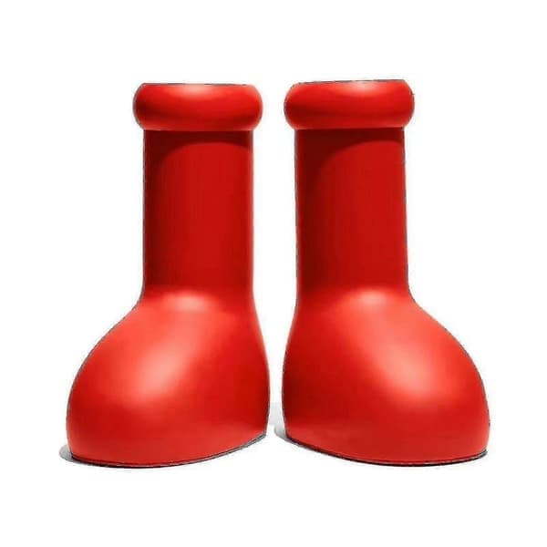 Big Red Boots Kreative røde mode-gummistøvler, EU30 EU30