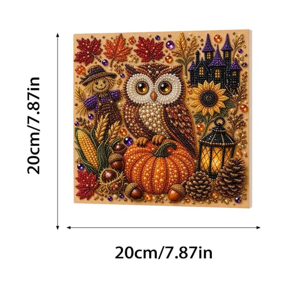 QELDRYX Halloween Spøgelse Perlekunst DIY-sæt til voksne, Flagermus Diamantkunst Sæt DIY Kits -06
