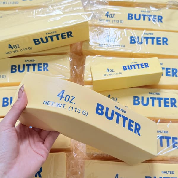 Jättesmör Squishy: 9,5 tum Jumbo Långsamt Resande Fidget 1 × Giant Butter