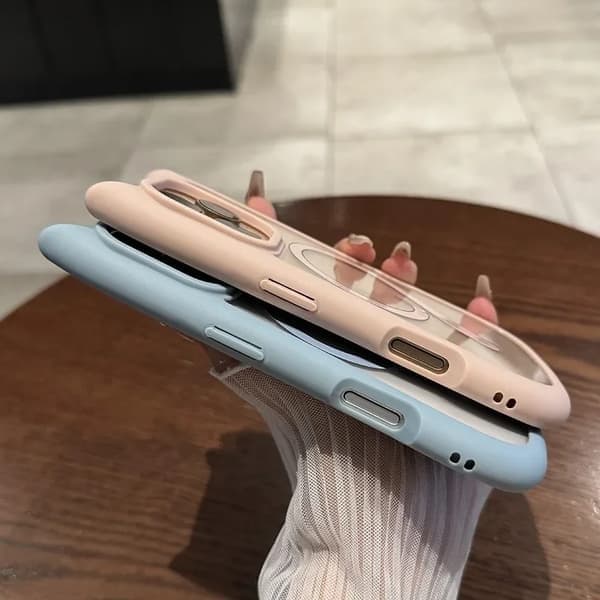 Gjennomsiktig telefondeksel til iPhone 11, MagSafe-kompatibel, støtsikker, PC, grå Gray For iphone 11