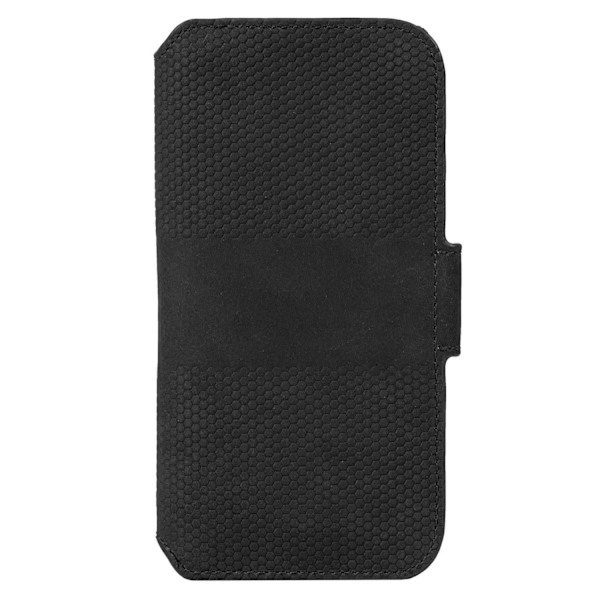 Premium iPhone 13 Læder Telefonpung / Sort - SVENSK DESIGN - ÆGTE LÆDER Svart