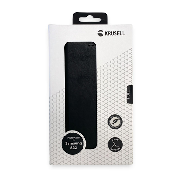 Premium-puhelimen lompakko Samsung Galaxy S22 - RUOTSALTAINEN DESIGN Svart