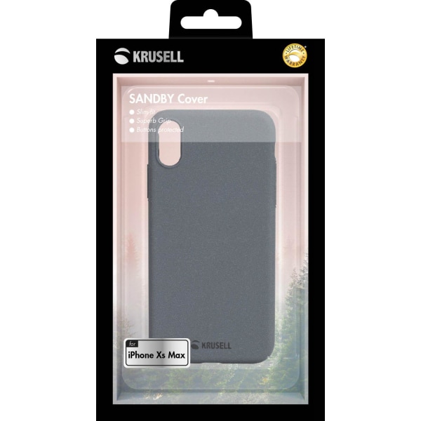 Premium Sandby Cover for iPhone XS Max / Stone - SWEDISH DESIGN Grå