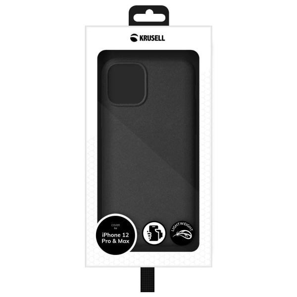 Premium Sand Cover for iPhone 12/12 Pro / Black - SWEDISH DESIGN Svart
