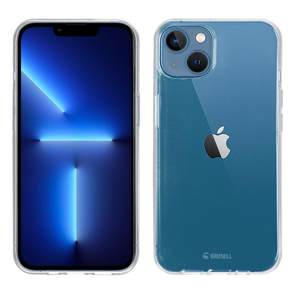 Premium iPhone 13 Mini SoftCover läpinäkyvä - RUOTSALTAINEN DESIGN Transparant