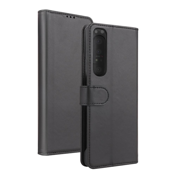 Premium Sony Xperia 1 III PhoneWallet - RUOTSALTAISTA DESIGNIA Svart
