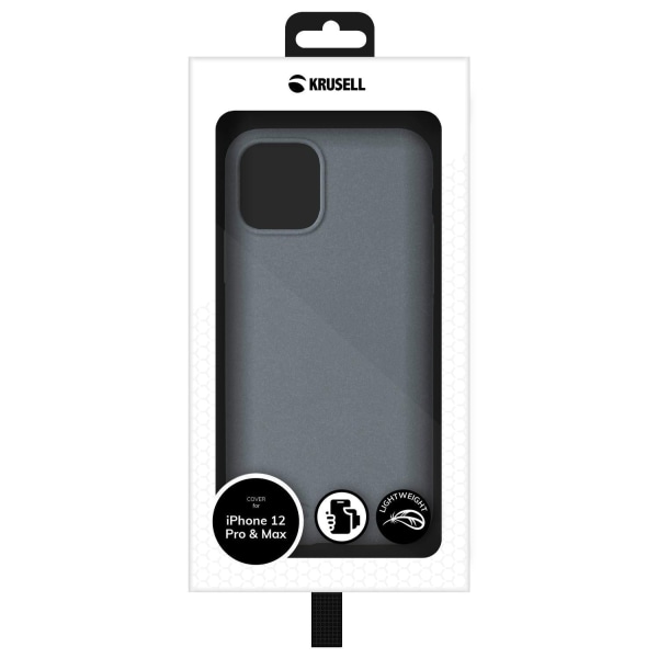Premium Sand Cover for iPhone 12/12 Pro / Stone - SWEDISH DESIGN Grå