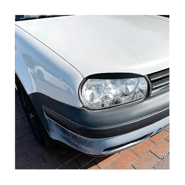 For Golf4 Mk4 Iv 1997-2005 Glans Sort Forlygte Dæksel Garniture Strip Øjenbryn Dæksel Trim Stick-yuhao