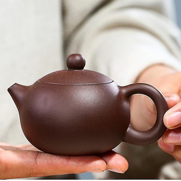 210ml Yixing Boutique Purple Clay Teapots Ball Infuser Xishi