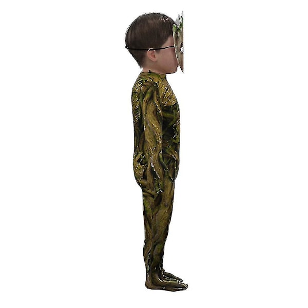 Jag är Groot Prestandakostym Guardians Of The Character Strumpbyxor Groot Bodysuit Med Mask Set Barn Unisex 5-6 Years